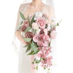 Rose Bridal Bouquet Cascading