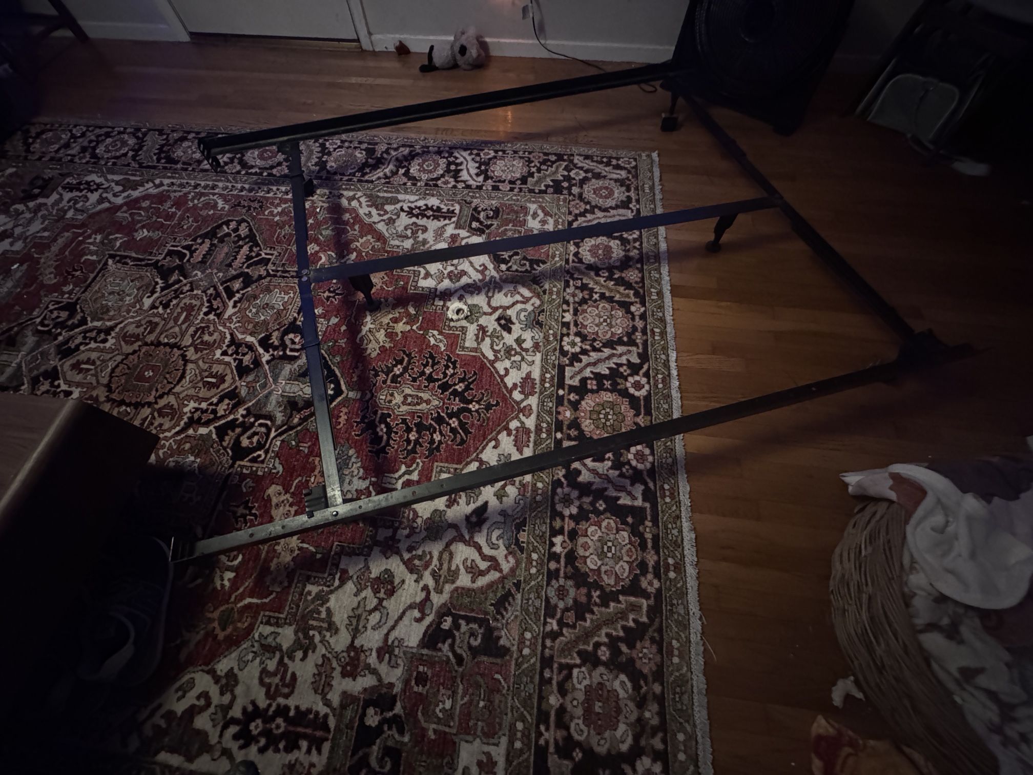 Box spring bed frame