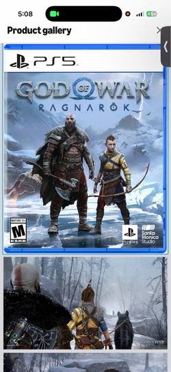 God Of War PS5 Video Game DVD