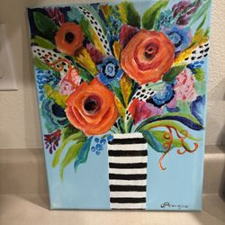 12x14” Original Acrylic Painting On Canvas