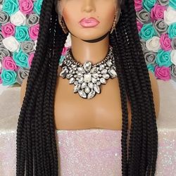 Braided Box 360 Dull Lace Wig 