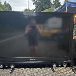 Sceptre Flat Screen TV and Samsung Sound System Works Perfect! 46inch 
