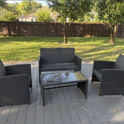 4 piece patio / balcony furniture set