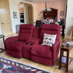 La Z Boy Reclining Sofa and Love Seat Electric 