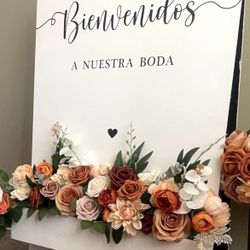 Welcome Sign Lings Sunset Terracotta 