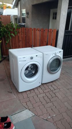 Washer and gas dryer