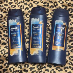 SUAVE Men Hydrating 3 in 1 Citrus & Musk Set Of 3*NEW*