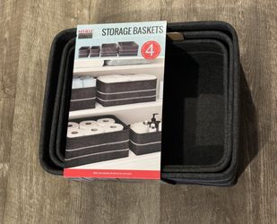 New Set Of 4 Storage Baskets 
