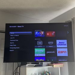 50” Sharp Roku TV with Full-Motion Wall Mount