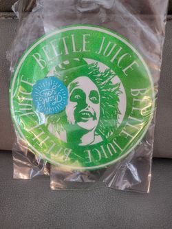 Beetlejuice Glitter Round Sign
