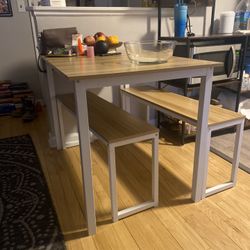 Table And Benches For Sale 