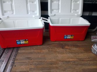 (2) Brand new coolers used just one time