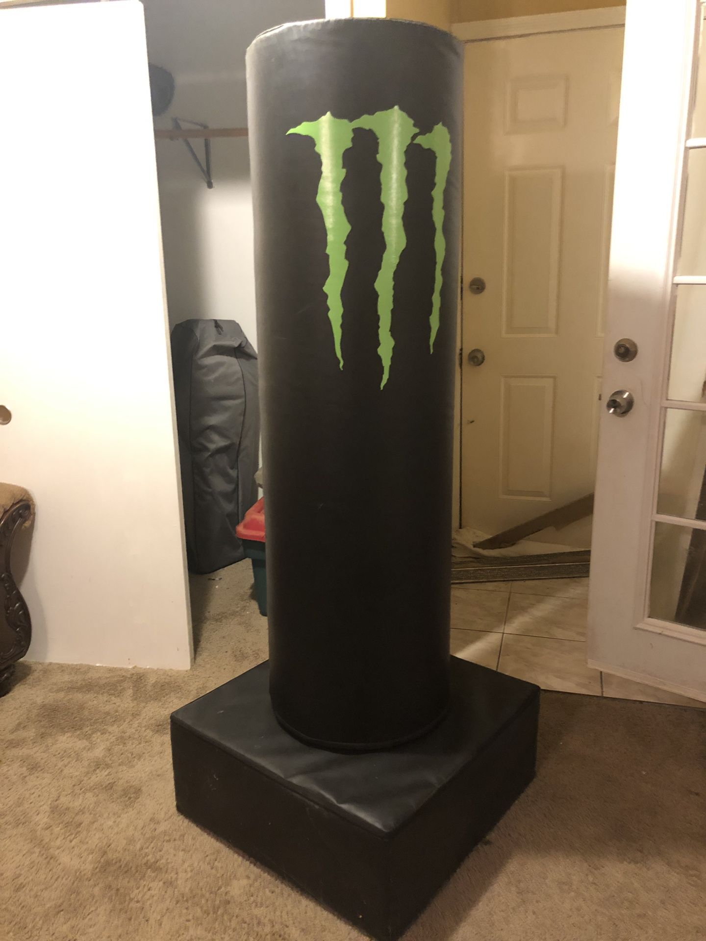 Monster energy punching bag