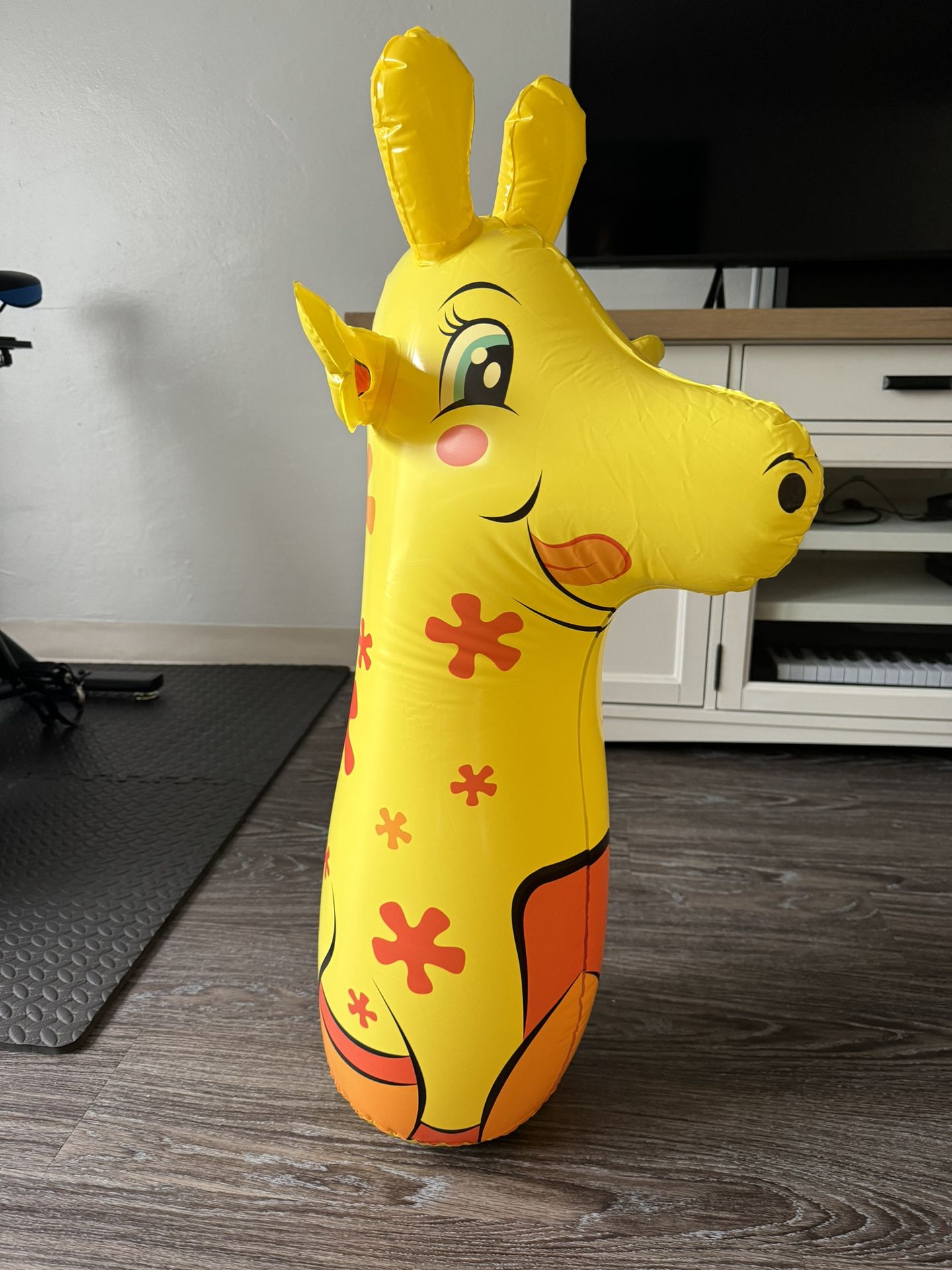 Up In and Over Inflatable Punching Bag for Kids Giraffe 