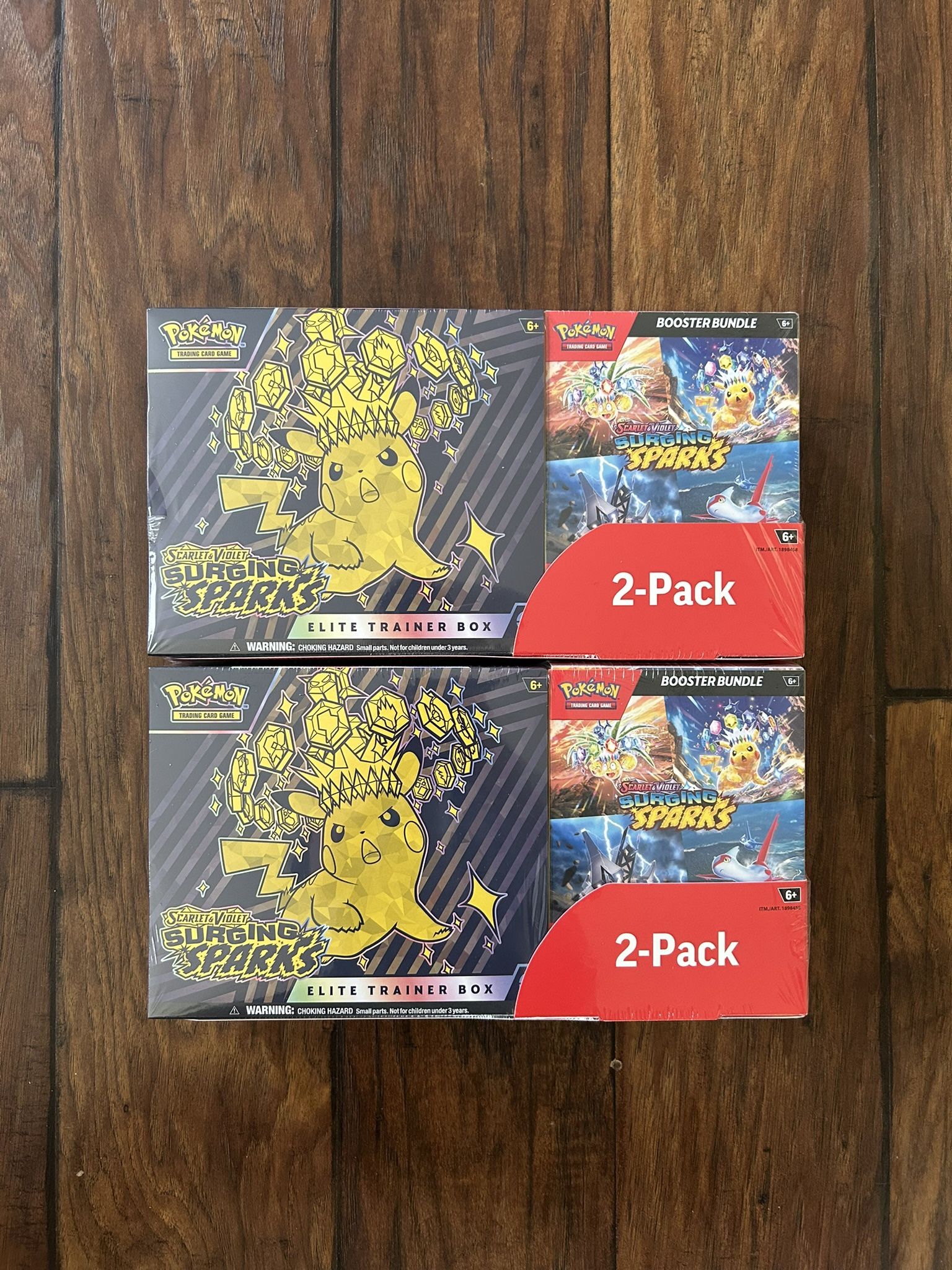2x Pokemon Surging Sparks Elite Trainer Box + Booster Bundle, 2 pack -  greenwatershopping.com