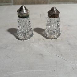 Vintage Water Ford Crystal Salt & Pepper