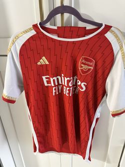 Arsenal Adidas Emirates Fly Better Men’s Sz M Red #2 Ruiz