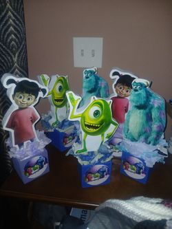 Monsters inc center pieces $5 Each