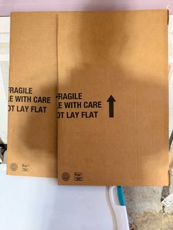 Flat-Panel TV Moving Box for 50-inch TV, Picture and Mirror, Heavy Duty Sturdy Shipping Container, 48 x 4 x 33