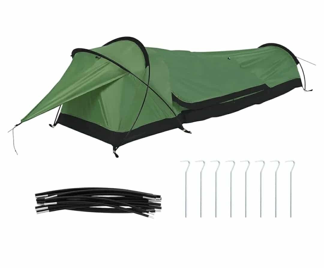 New Backpacking Bivy Tent Outdoor Camping Lightweight Single Person Hunting Tent Outdoor Survival Space Saving Waterproof 1 Man Tent