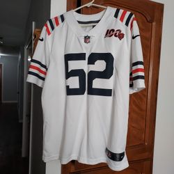 NFL Chicago Bears Nike 100 th Anniversary  Khalil Mack #52 White Jersey