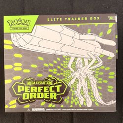 White Flate and Perfect Order ETB Box only and contents only NO PACKS