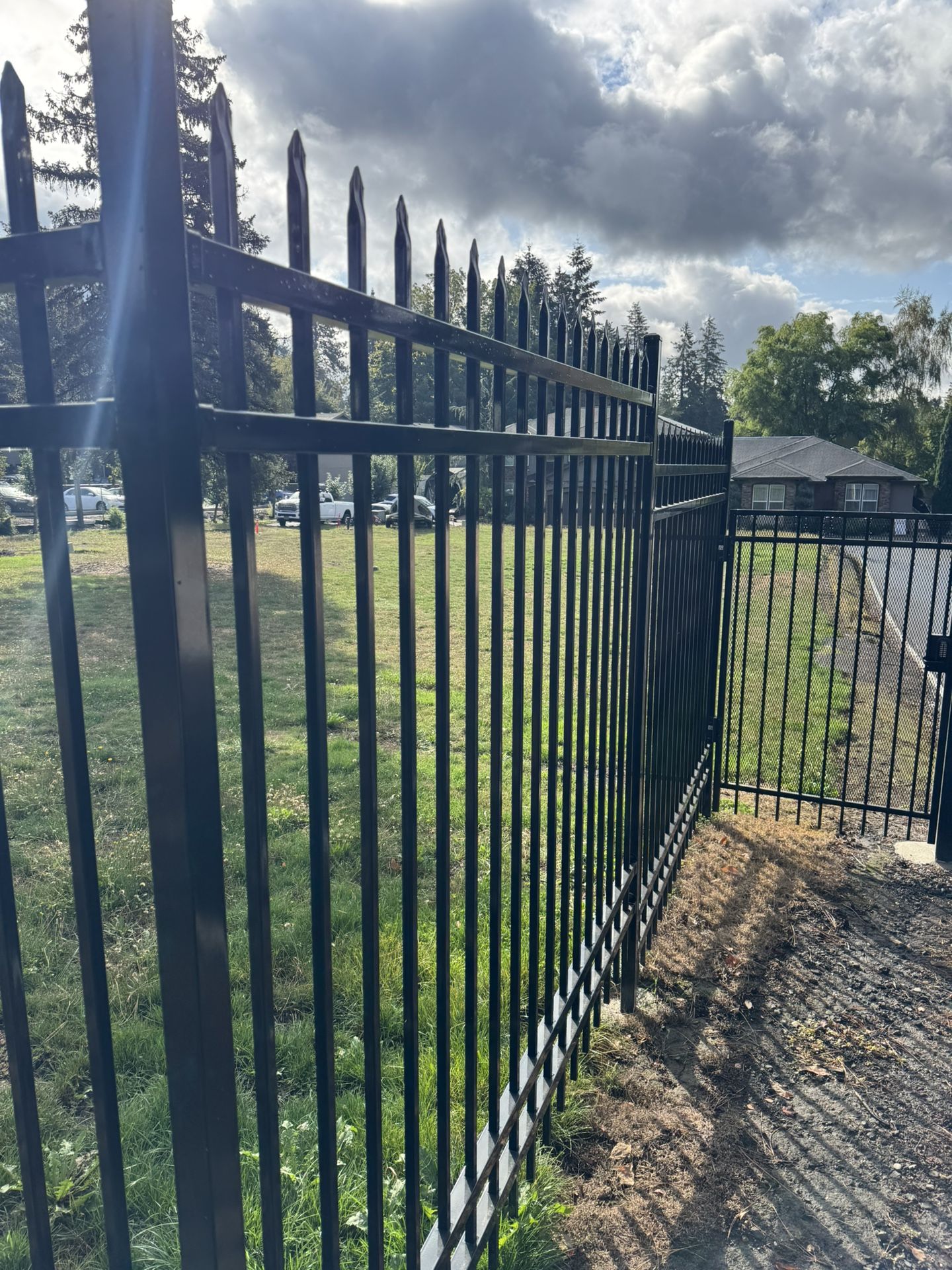Wrought Iron Fence 10’x7’ With 2x2” Posts