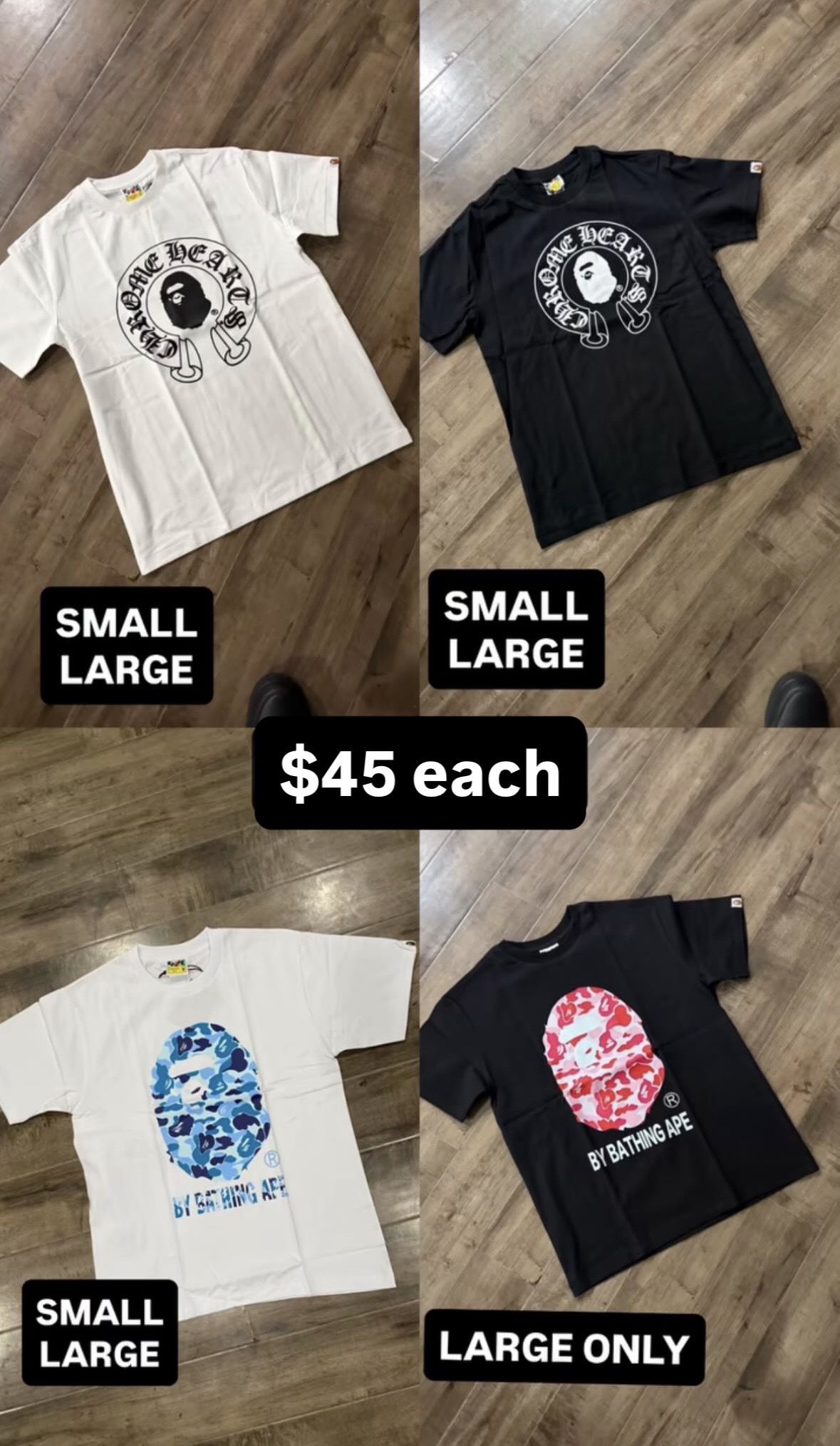 Bape Tees