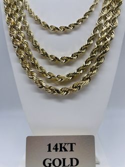Valentine’s Day specials! 14K Diamond Cut Rope Chains! 1-14mm available and in stock!