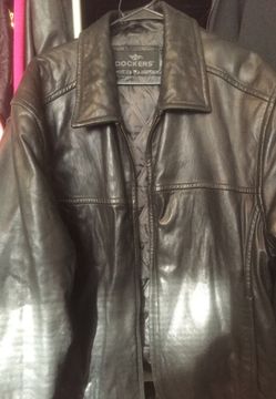 Men’s dockers leather jacket size XXL