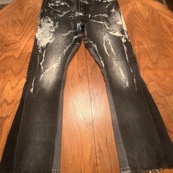 Gallery Dept style flared jeans Stacked Jeans Ksubi Jeans Purple Jeans Awful Lot Of Cough Syrup