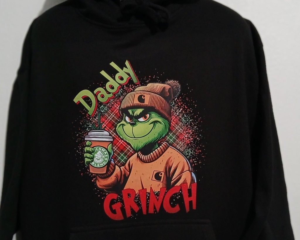Daddy Grinch Hoodie For Christmas