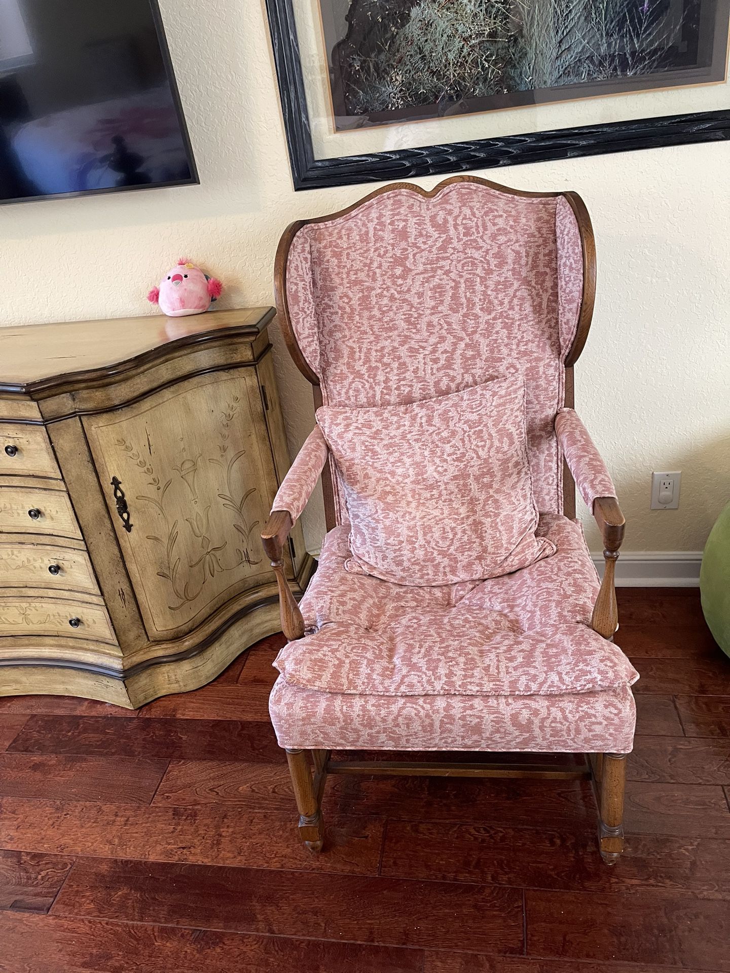 Antique Wood Frame Chair