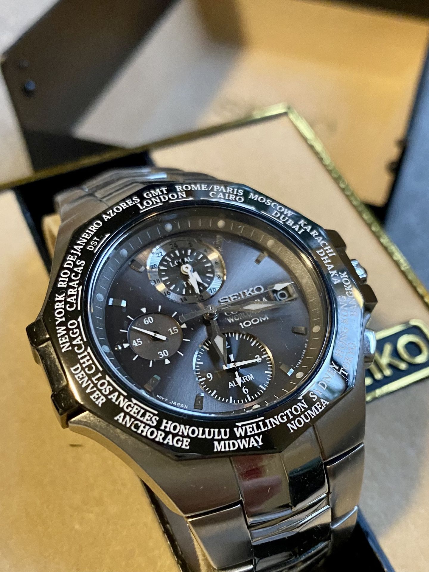 Seiko coutura world timer hot sale