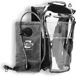 RaveRunner® Clear Hydration Pack | Rave Hydration Pack, Festival Water Bag, Hydropack Rave, Anti Theft