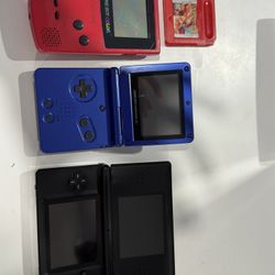 Classic Gameboy Color, Gameboy Advanced SP, Nintendo DS