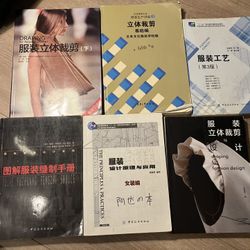 以前在北服上学的服装教材书