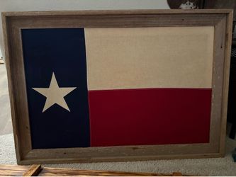 Large Framed Texas flag