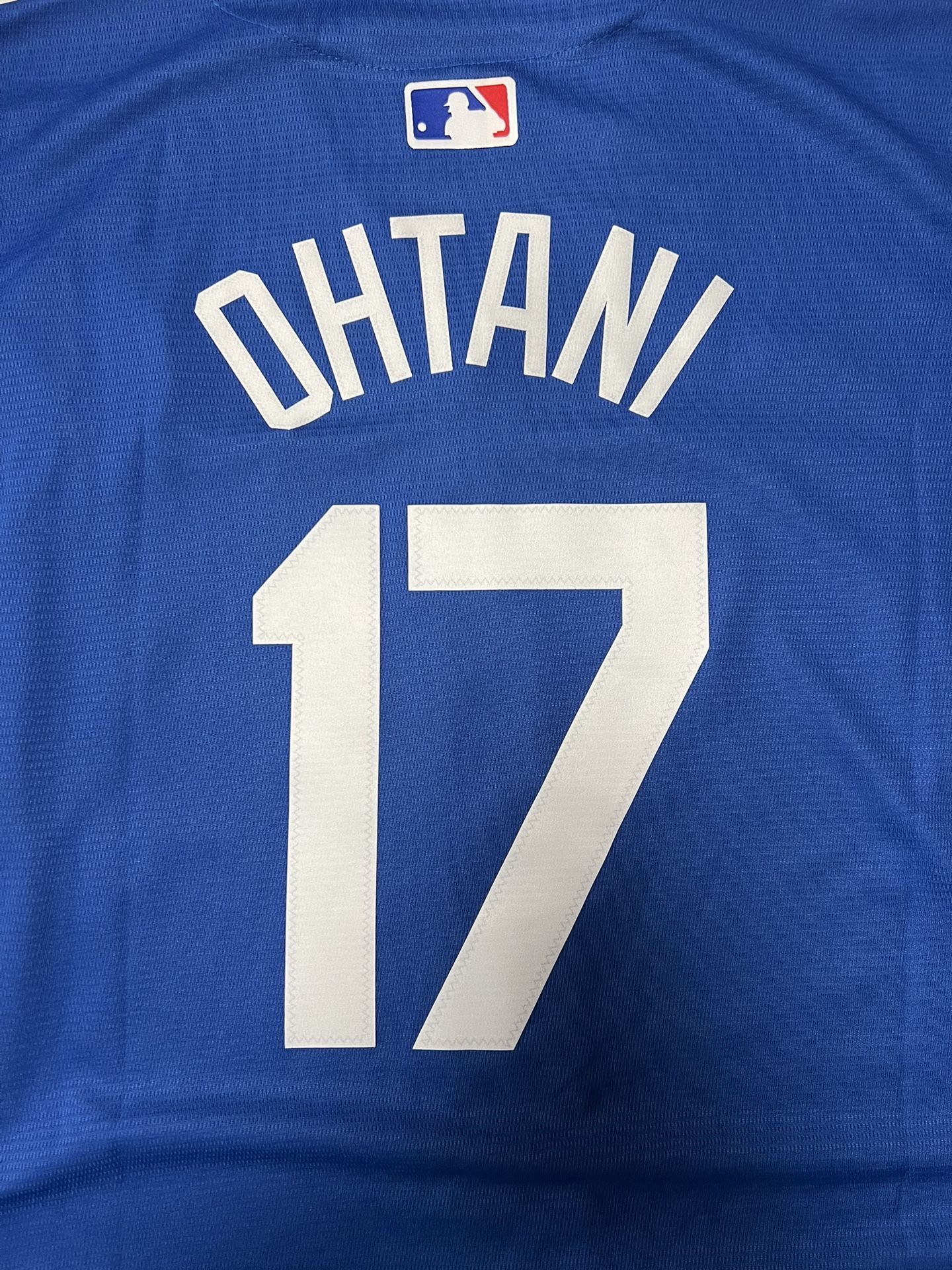 Blue World Series Patch Ohtani Los Angeles Dodgers Jerseys #17 With Valenzuela Patch large