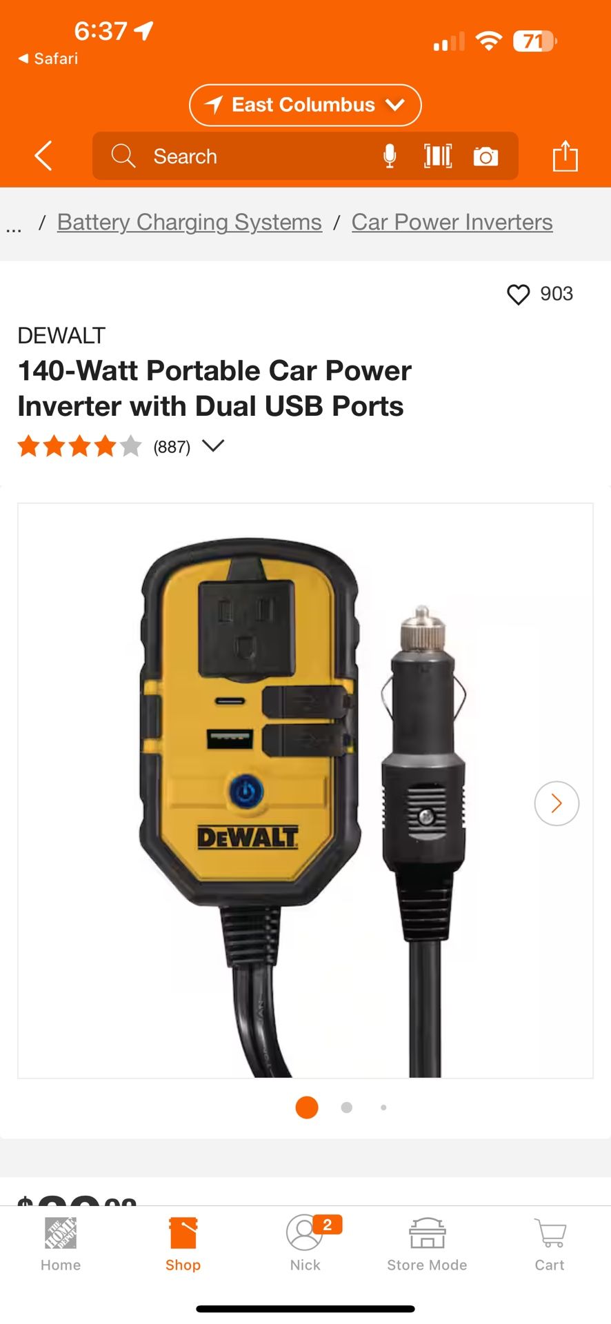 Dewalt 140 inverter