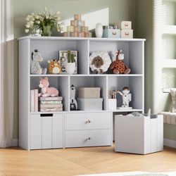 New Kids Bookshelf With Storage