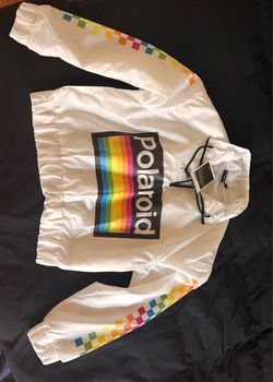 Polaroid White Windbreaker Jacket with Tags