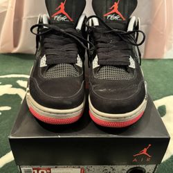2012 Jordan 4 Retro Bred Cement Black Red Men’s 10.5
