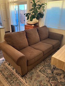 Brown Comfy Loveseat
