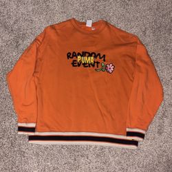 Orange and black Random Event X Puma sweatshirt