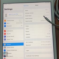 Apple iPad Mini 2 Silver 16G With Case And Charger And Cable