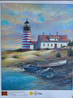 Joe Sambataro West Quoddy Head Lighthouse Giclee Print