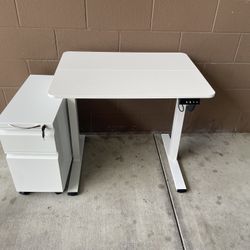 Desk And Cabinet