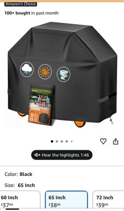 65 inches grill cover, brand new