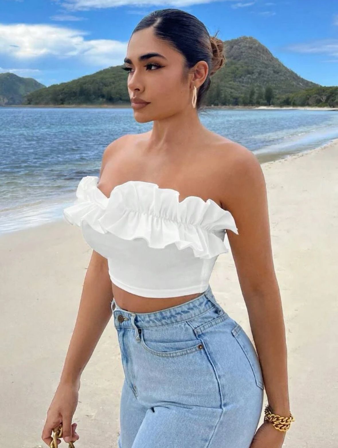 ruffle crop top